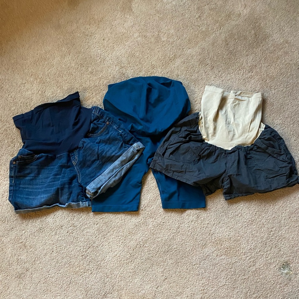 3 Pair Maternity Shorts